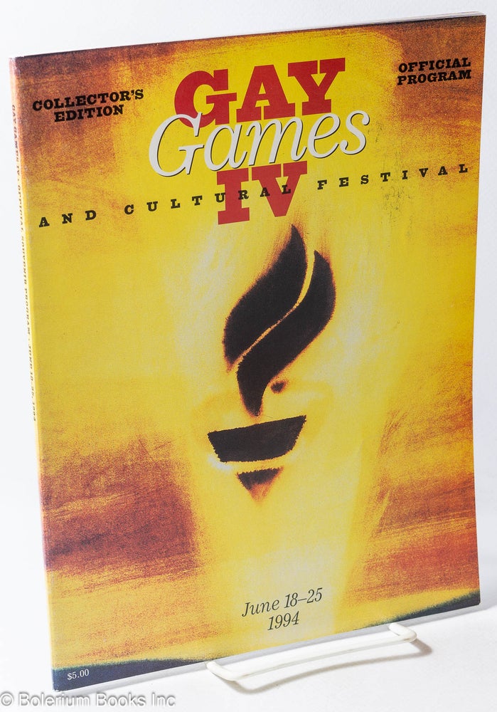 Cat.No: 74200 The Gay Games IV and Cultural Festival, collector's edition, official program, June 18-25, 1994
