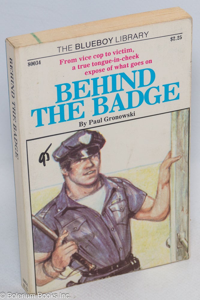 Cat.No: 77204 Behind the Badge. Paul Gronowski, cover, Adam.