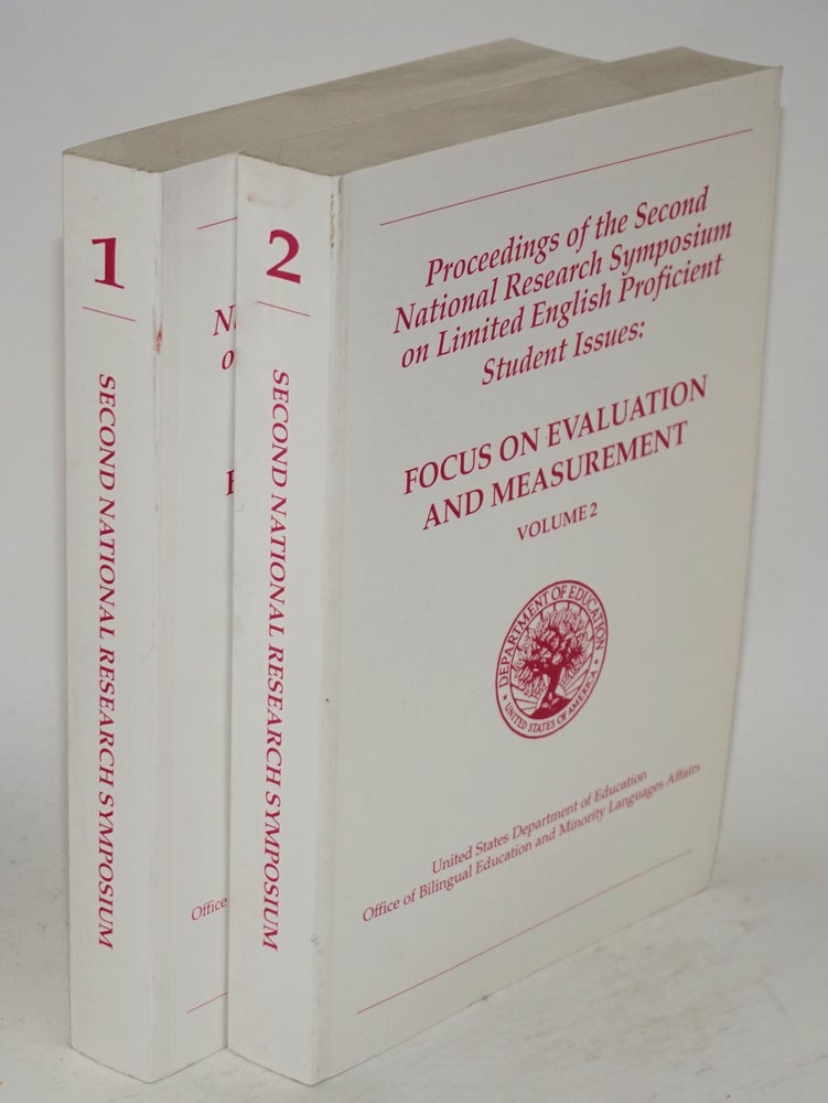 Cat.No: 79448 Proceedings of the second national research symposium of limited English proficient student issues: focus on evaluation and measurement, Washington, D.C., September 1991