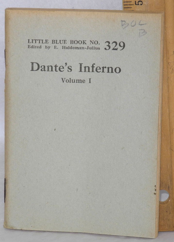 Cat.No: 79696 Dante's inferno, volume I. Dante Aligheri.