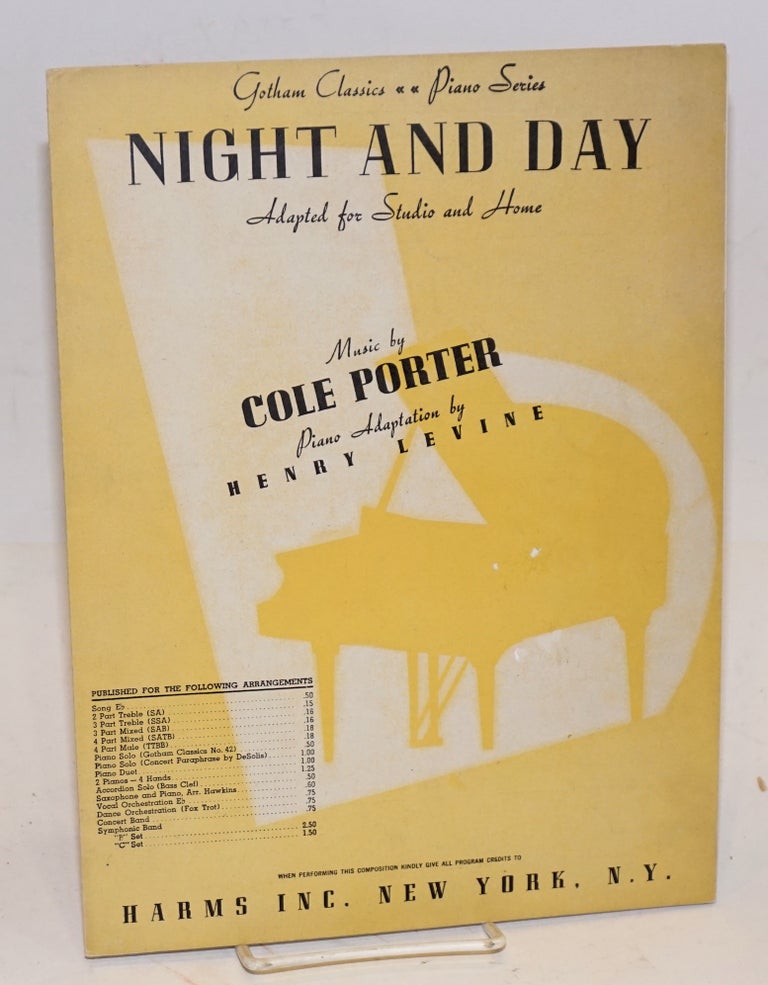 Cat.No: 80079 Night and day; adapted for studio and home. Cole Porter, piano, Henry Levine.