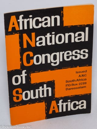 Cat.No: 80119 African National Congress of South Africa