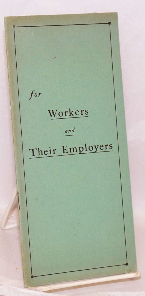 Cat.No: 80142 Compromise methods of harmonizing the relations between workers and employers. A defense of premium and bonus plans of compensation. Frank H. Timken.