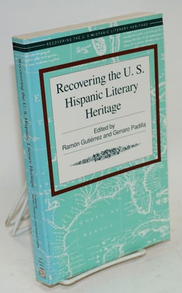 Cat.No: 8039 Recovering the U.S. Hispanic literary heritage. Ramón...