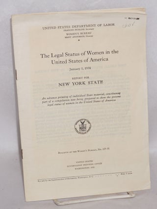 Cat.No: 82719 The legal status of women in the United States of America: report for New...