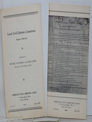 Cat.No: 83279 The Bill of Rights 150 years after: the story of civil liberty, 1938-1939...