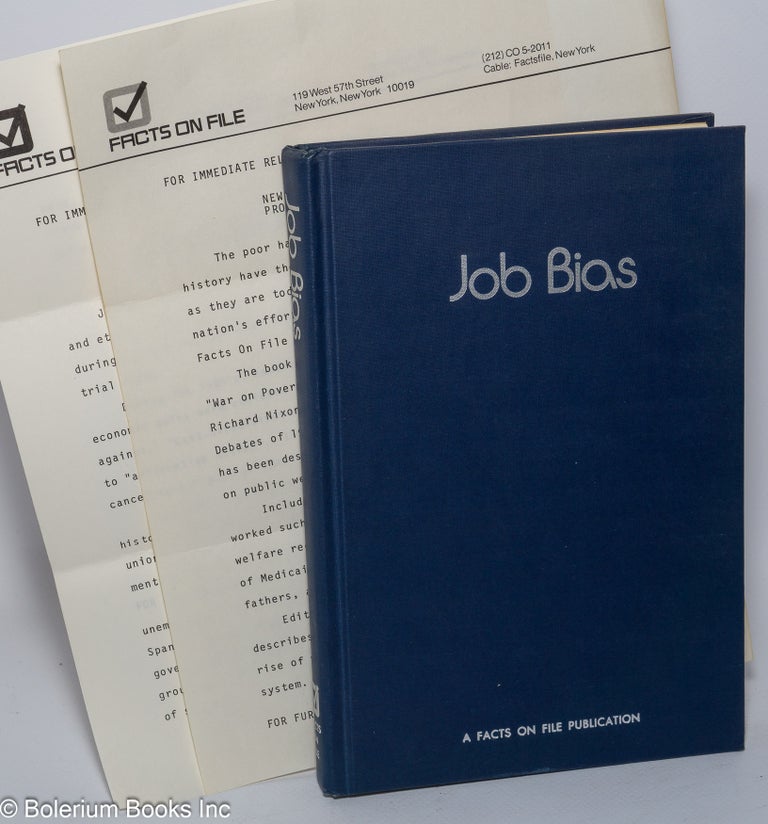 Cat.No: 84753 Job bias. Lester A. Sobel, ed.