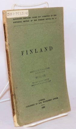 Cat.No: 86453 Finland. G. W. Prothero, ed
