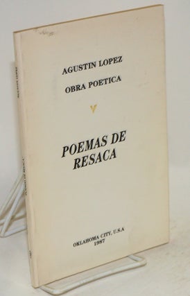 Cat.No: 89935 Poemas de Resaca. Augustin Lopez
