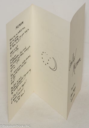 Camilla / Mizmoon; three poems