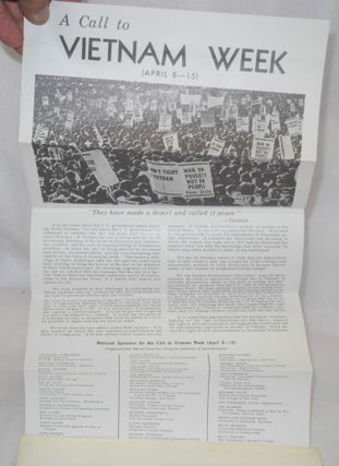 Communist origin and manipulation of Vietnam Week, April 8-15, 1967; report, Ninetieth Congress, first session