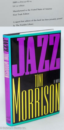 Cat.No: 9168 Jazz a novel. Toni Morrison