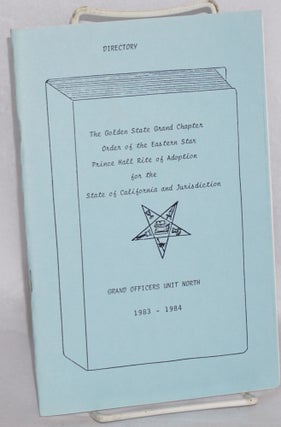 Cat.No: 91685 Directory, Grand Officers Unit North, 1983 - 1984. Prince Hall Rite of...
