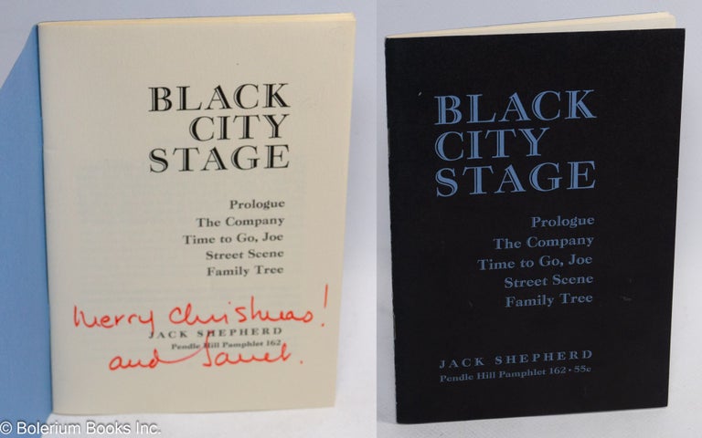 Cat.No: 92744 Black city stage; Prologue, The company, Time to go, Joe, Street scene, Family tree. Jack Shepherd.