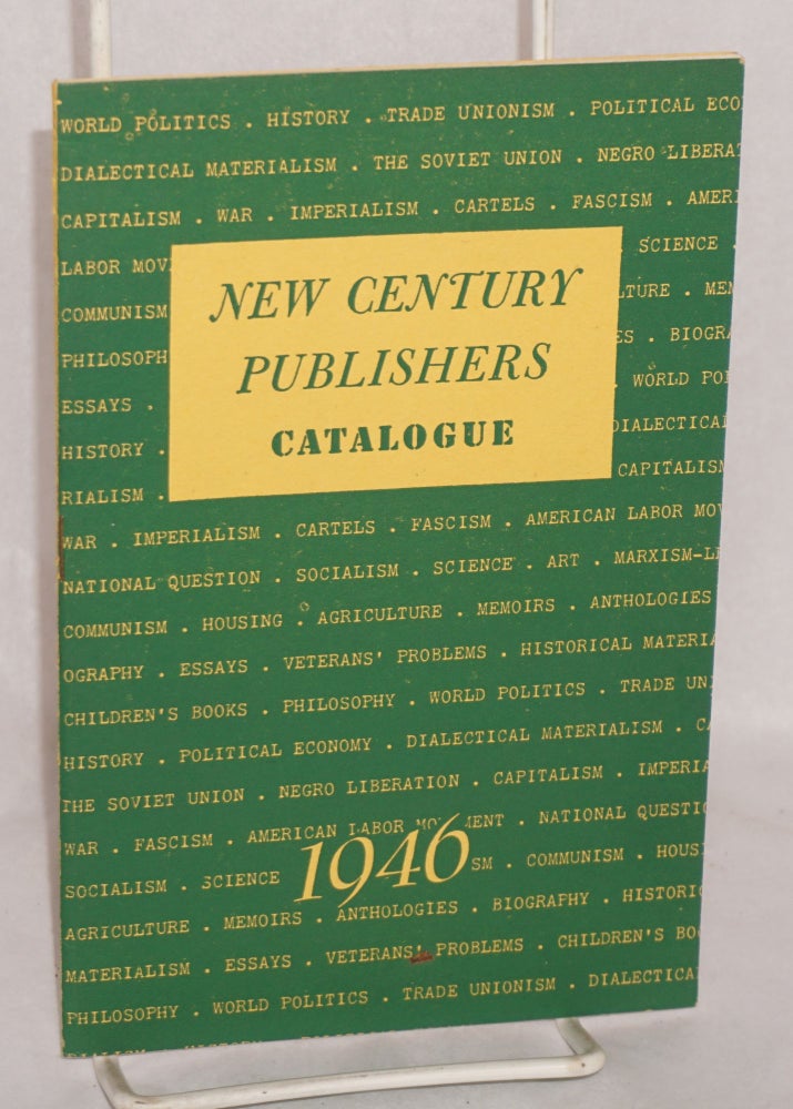 Cat.No: 95242 Books and pamphlets, 1946. New Century Publishers.