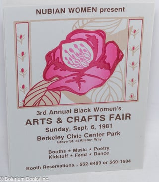 Cat.No: 95845 Nubian Women present 3rd annual Black Women's Arts & Crafts Fair; Sunday,...