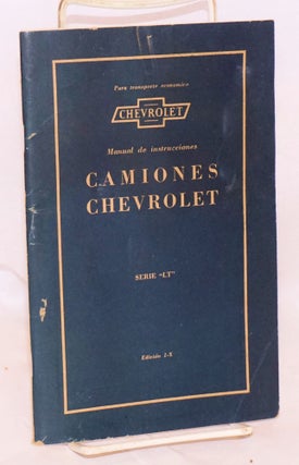 Cat.No: 96678 Camiones Chevrolet; Manual de instrucciones, serie "LT", edición...