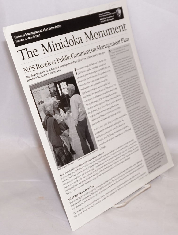 Cat.No: 97018 General management plan newsletter: number 2, March 2003: The Minidoka