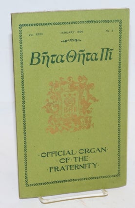 Cat.No: 97278 Beta theta pi, official organ of the fraternity vol. xxiii, January 1895,...