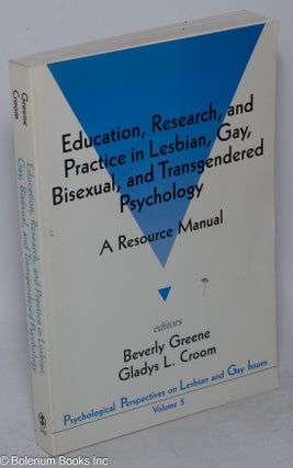 Cat.No: 97778 Education, research, and practice in lesbian, gay, bisexual, and...