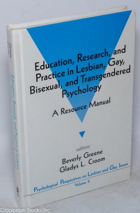 Cat.No: 97780 Education, research, and practice in lesbian, gay, bisexual, and...