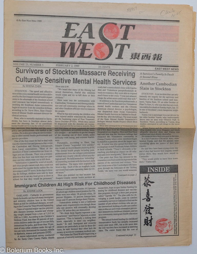 Cat.No: 98457 East West news: volume 23, number 5, February 2, 1989
