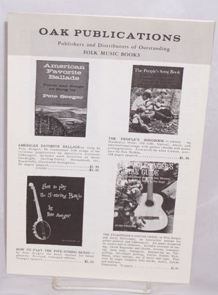 Cat.No: 98809 Oak Publications, publishers and distributors of outstanding folk music books