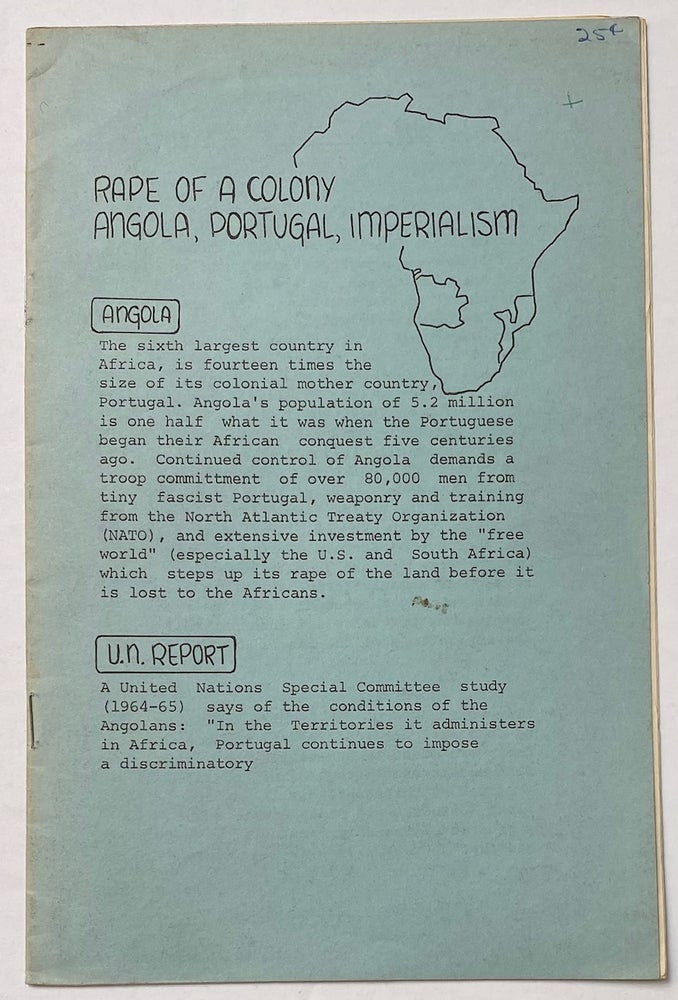 Cat.No: 98823 Rape of a colony: Angola, Portugal, imperialism