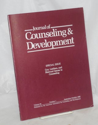Cat.No: 98857 Journal of Counseling & Development vol. 68, #1, Sept/Oct, 1989 special...