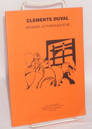 Cat.No: 99009 Memorie autobiografiche. Clemente Duval