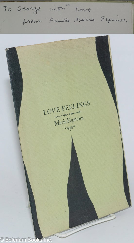 Cat.No: 99154 Love Feelings [inscribed & signed]. Maria Espinosa, aka Paula Cronbach.