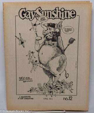 Cat.No: 99176 Gay Sunshine; a newspaper of gay liberation, #12 April 1972; Kinks "Lola"...