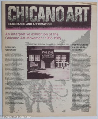 Cat.No: 99208 Chicano art: resistance and affirmation, an interpretive exhibition of the...