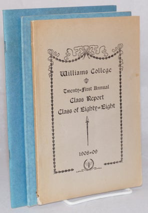 Cat.No: 99294 Williams College; twenty-first annual class report, class of eighty-eight...