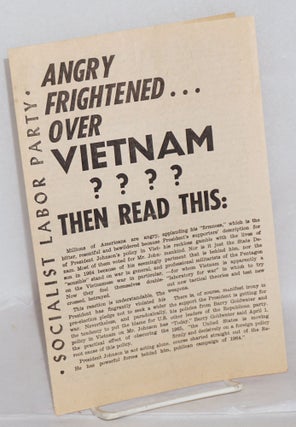 Cat.No: 99511 Angry... frightened... over Vietnam??? Then read this. Socialist Labor Party